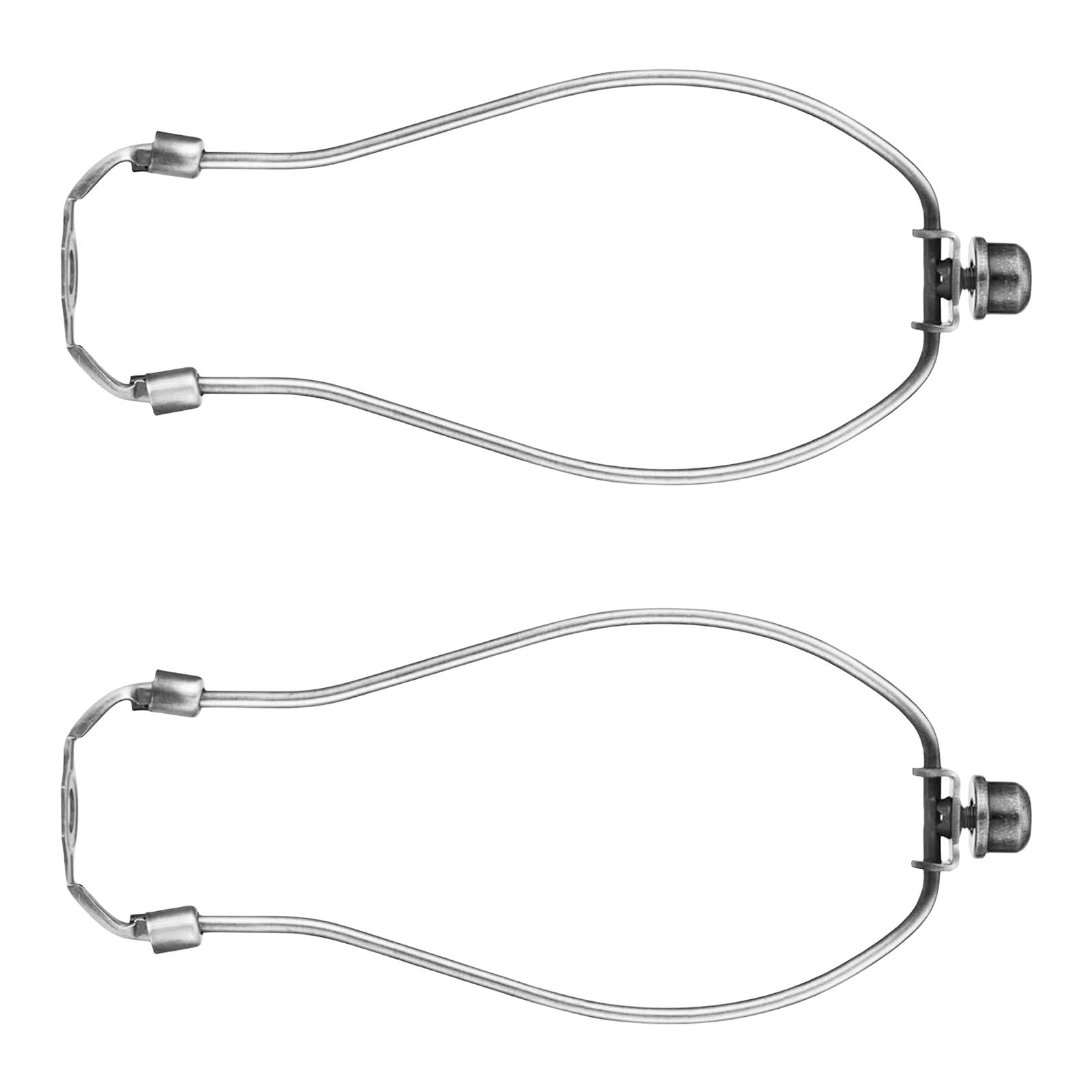 Yrohgkpn Silver 1 2 Pack Fashion Harp Bracket Lampshades Holder Lamp Shade Harp Holder Bracket Lampshades Hardware Texture Lamp Harps