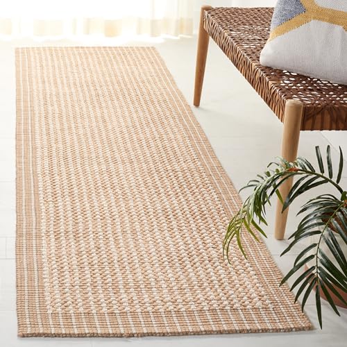Tapete de Fibras Naturales SAFAVIEH 2'x6' Beige