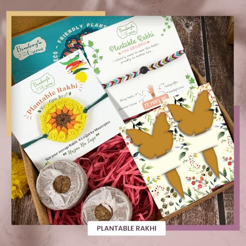Image of Bombay Greens Plantable Rakhi for Brother Eco-Friendly DIY Grow Kit