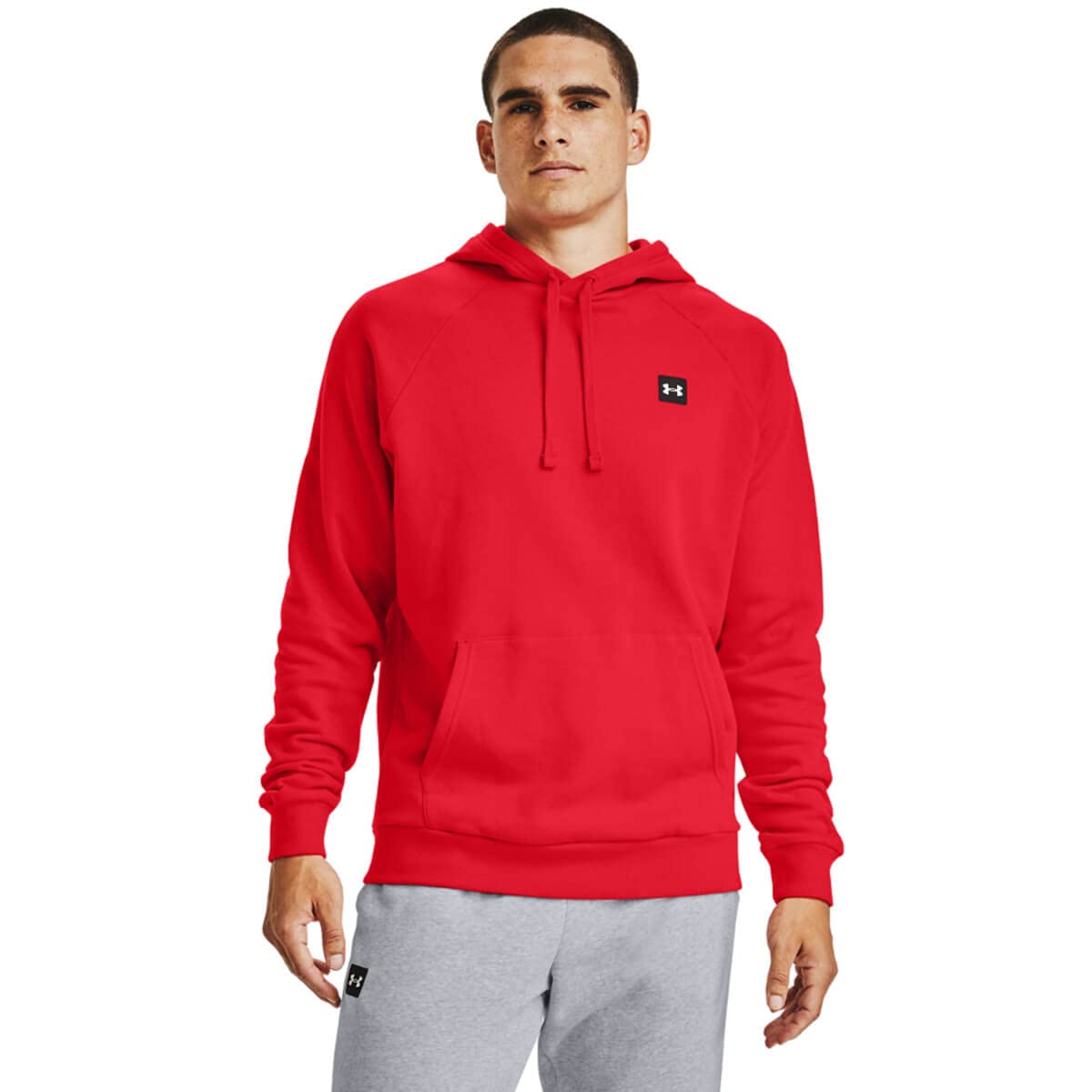 Under Armour Herren Rival Baumwollmischung Raglan Fleece Hoody - Rot - XXL