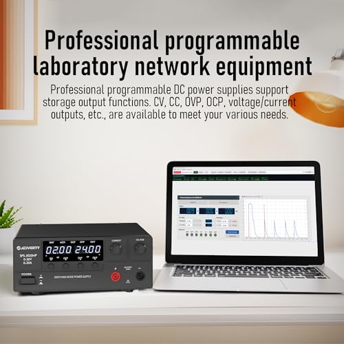 Image of DC Power Supply Variable, 0-15V 0-60A 900W Switching DC Regulated Bench Power Supply with Encoder Knob, Output On /Off Switch, 4-Digit LED Display, OVP & OCP, Aux Output Terminal - SPS-1560HP