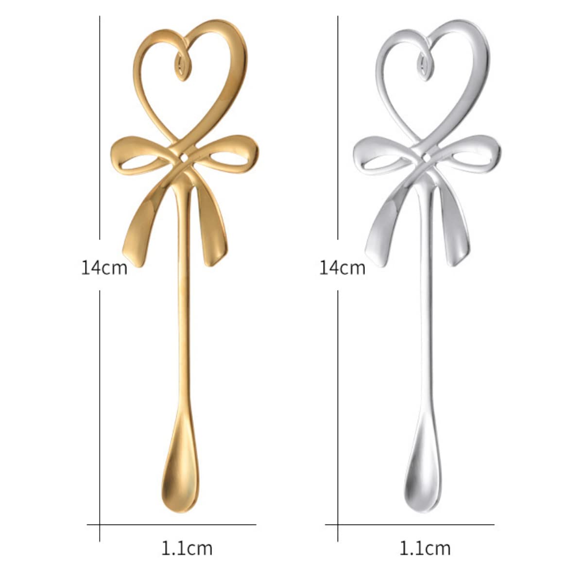 Amazon | HMQCI コーヒースプーン コーヒーマドラー ハートリボン