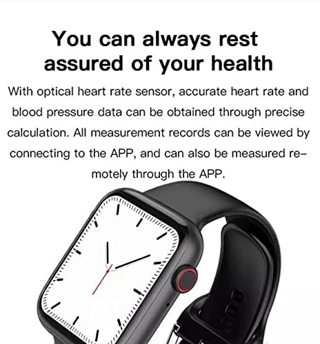 X8 Max Smartwatch showing music control interface with musical notes in the background