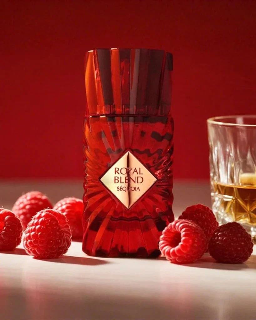 Perfume Royal Blend Sequoia EDP 100ML Unisex de frenh avenue – Fragancia Floral Frutal Gourmand con Frambuesa, Praliné y Sándalo – Aroma Intenso y Elegante de Larga Duración.Perfume arabe original.