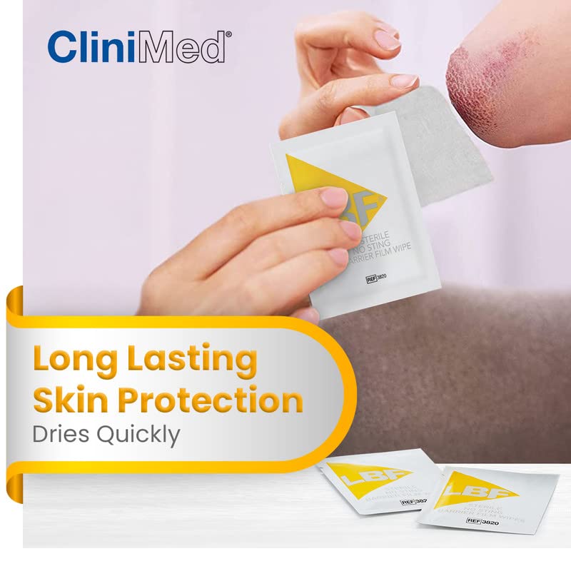CliniMed LBF Sterile No Sting Barrier Film Wipes, Protective, Quick Dry Skin Barrier Wipes - 30 pcs, 30 count (Pack of 1) - Image 3