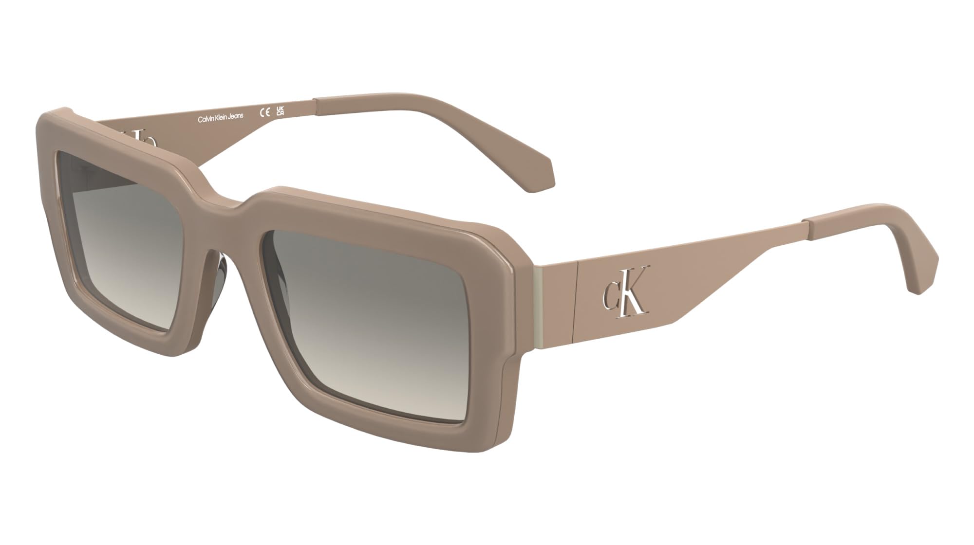 Calvin Klein Jeans Unisex Adult Sunglasses CKJ25606S - Blush with Gradient Taupe Nude Lens