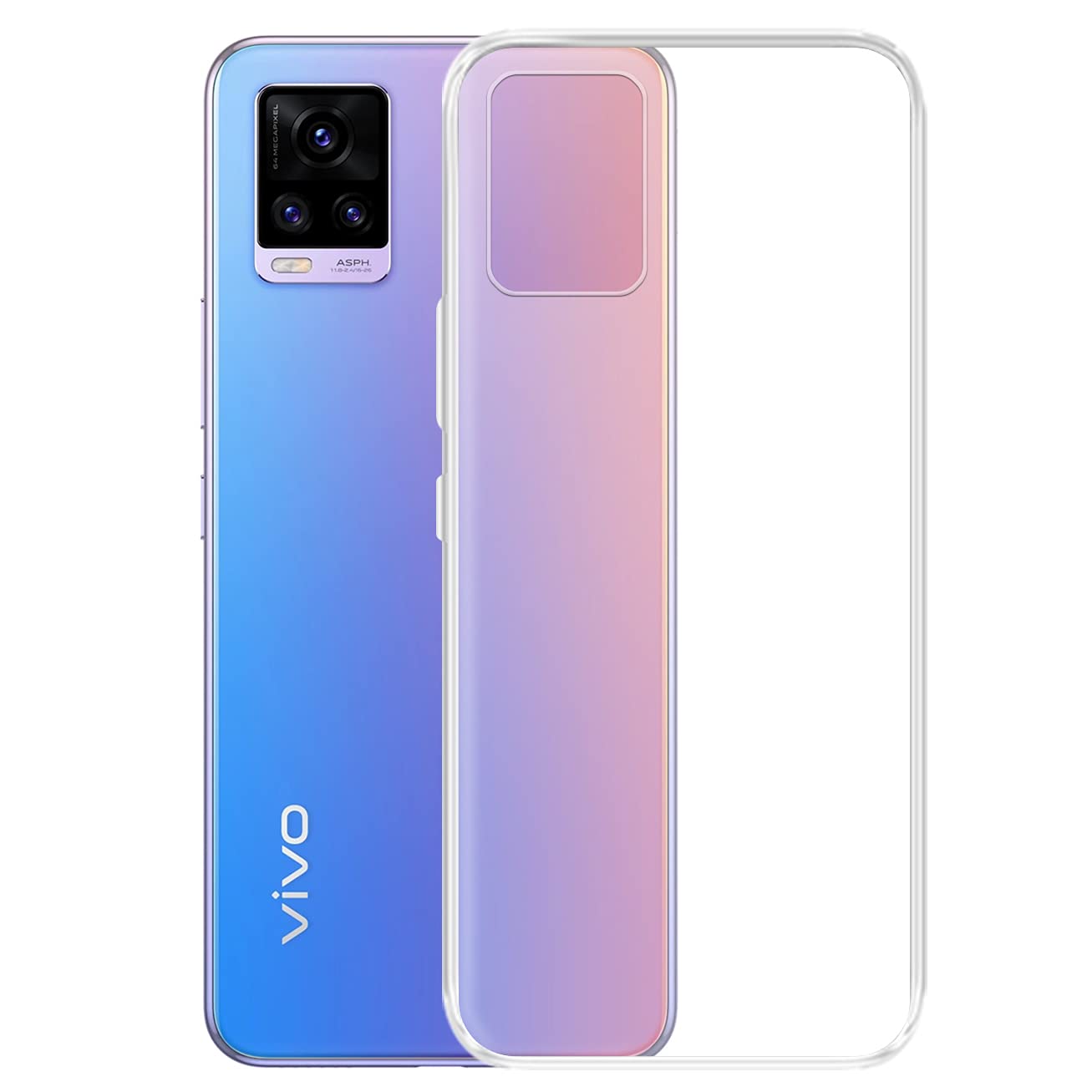 Amazon Brand - Solimo Back Cover Case for Vivo V20 | Compatible for Vivo V20 Back Cover Case | 360 Degree Protection | Soft and Flexible (TPU | Transparent)
