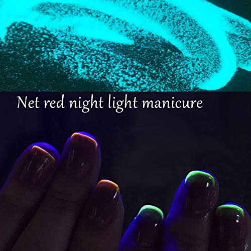 10ml Luminous Nail Powder Fluorescent Art Pigment Dipping Glitter Decoration Natural Dry NO Lamp Cure Long Last – Bild 4