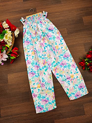 Image of Leriya Fashion Women's Mix Cotton & Rayon Pants Stretchy Work Slacks Business Casual Office Straight Leg /Regular Fit Trouser Pant