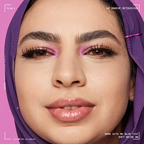 NYX Professional Makeup Fond de Teint Effet Flouté Bare With Me Blur Couvrance Moyenne Fini Naturel Niacinamide Matcha & Glycérine Hydratation Jusqu'A 12H Teinte : Soft 06 - vue 4