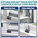Sliding Window Locks (10 Sets), Security Window Locks with Keys, Adjustable Aluminum Sliding Window Stops, Easy Installation Without Drilling, for Vertical and Horizontal Sliding Windows (Black)