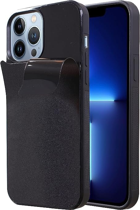 Gravity Case for iPhone 12 Pro Max, Stick On Smooth Flat Surface Antigravity Protective Cover iPhone 12 Pro Max Magic Nano Suction Adhesive Shockproof Military Grade Dust Proof Film (12PM)