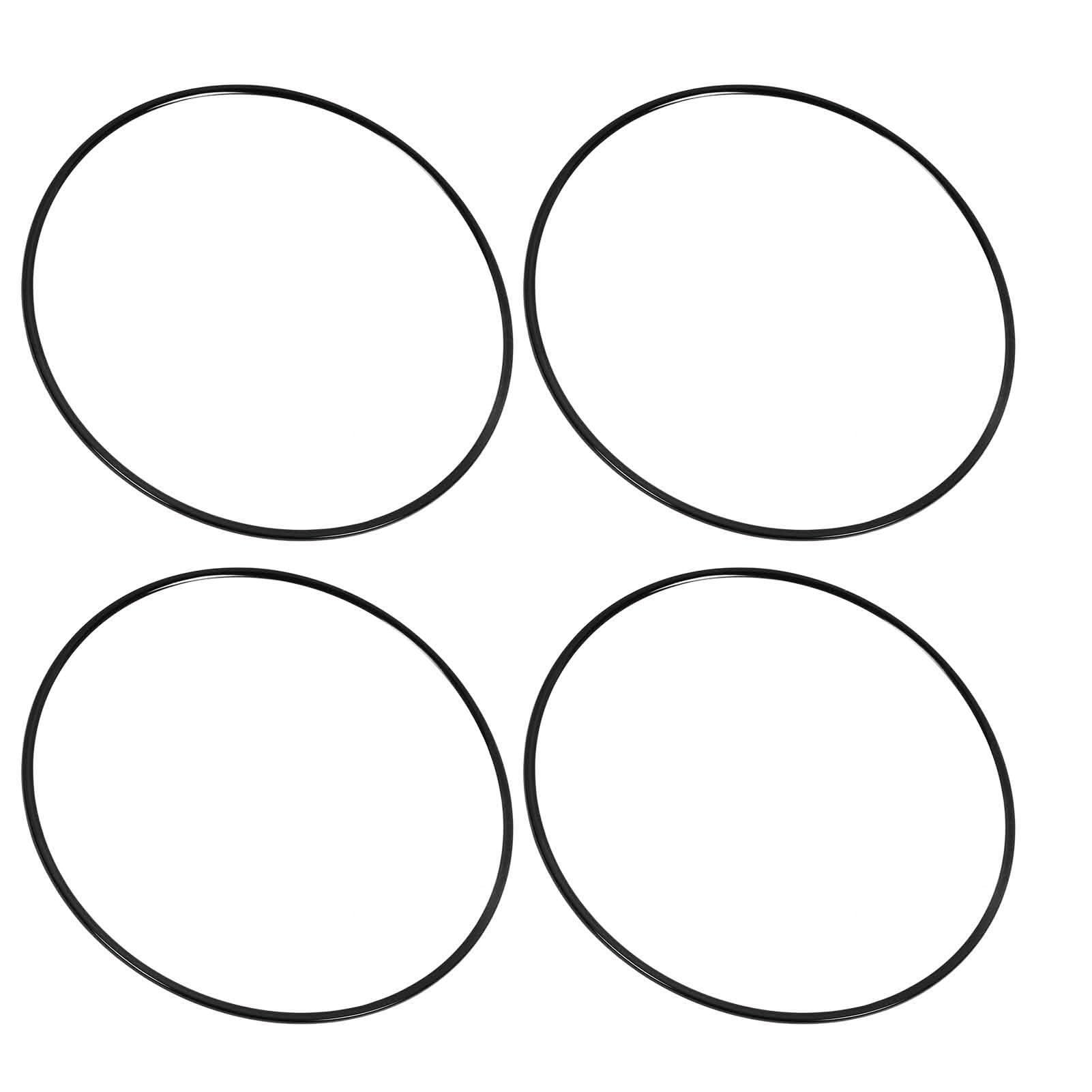 KIMISS Set 4 Pezzi di Cerchi in Lega di Alluminio 18 Pollici con Strisce di Protezione Autoadesive e Decorazioni Decorative per Ruota (Black)