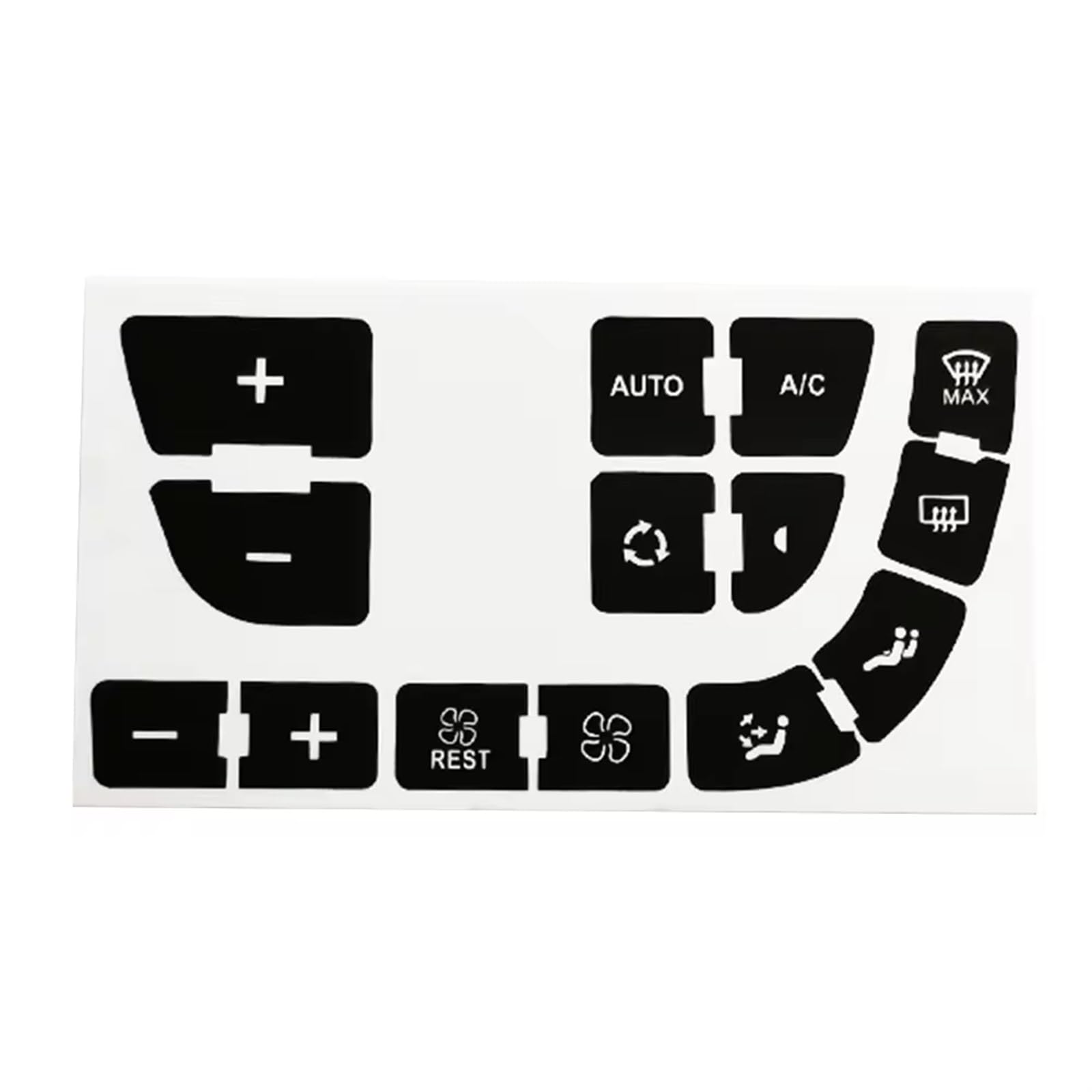 Button Repair Sticker Compatible with C4 for Grand for Picasso Car AC Button Repair Sticker Air Conditioning Control Decals