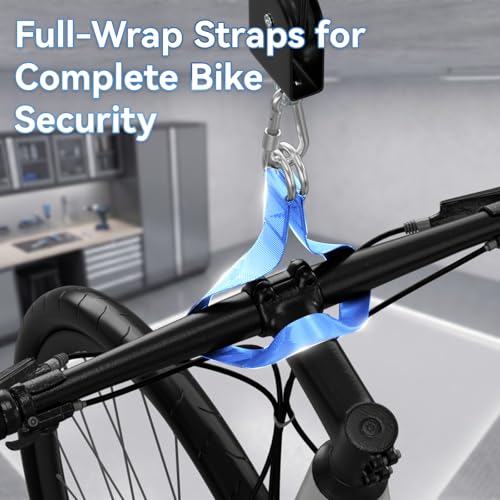 2-Pack-Bike-Hoist-Heavy-Duty-Ebike-Lift-Pulley-System-for-Garage-Ceiling-Overhead-Storage-for-Bicycle-Ladders-Snowboard-Holds-Up-to-85-lbs-Capacity