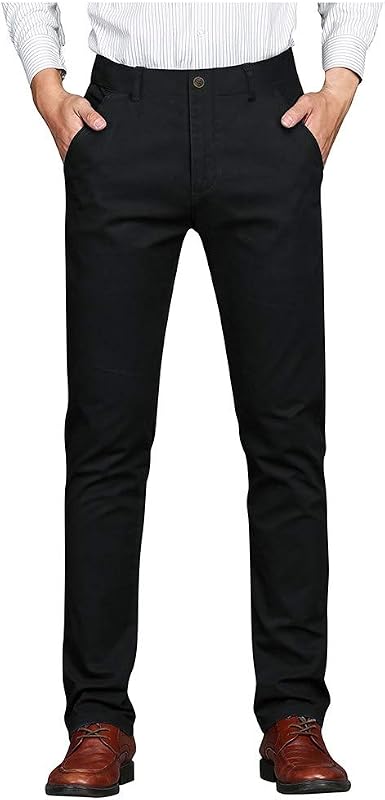 Amazon.com: Pantalones para hombre, estilo casual, clásico, resistente a  las arrugas, pantalones de cortar, pantalones con bolsillos, para pantalones,  40 : Ropa, Zapatos y Joyería