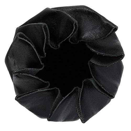 CTM Leather Squeeze Coin Change Pouch, Black2