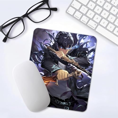 Image of Mouse Pad with Design, 24 x 20 cm, 3mm Thick Rubberised Base Mouse Pad for Computer, PC, Laptop (Anime - 7)