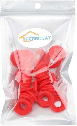Miniatura 6 de FERRODAY 30 juntas de silicona para EZ Cap Red Washers Swing Flip Top Botella Tapa Junta Hogar Cerveza Soda Botella Sello Swing Top Botella Junta