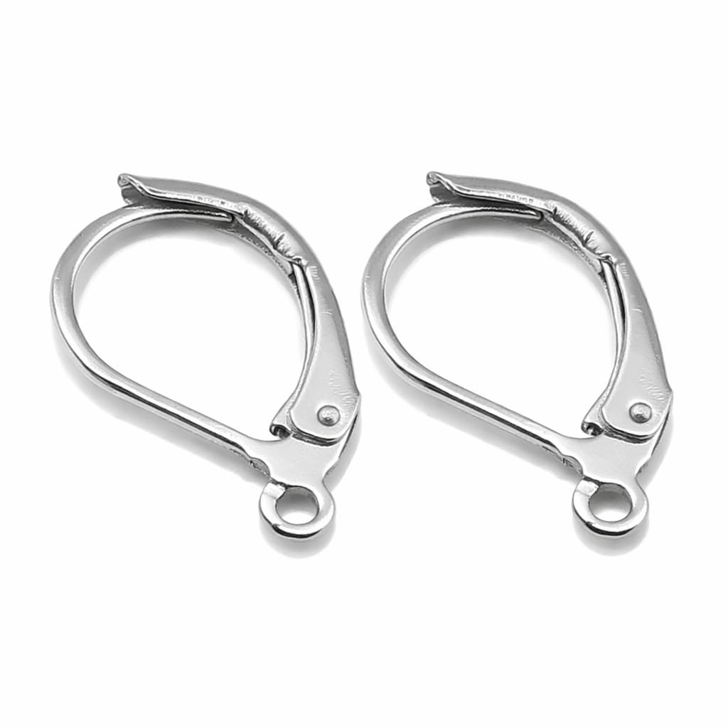 Set 30 Orecchini A Perno Rotondi Perlin - 15 Mm In Argento, Oro E Argento Tibetano - Base Per Bigiotteria Fai Da Te