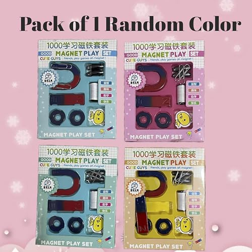 Image of Small Educational Magnetic Science Experiment Kit - Return Gifts Birthday Party for Kids - Return Gift for Kids Birthday Age 6-10 8-12 Years (Pack of 1) Random Color