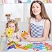 Cinrobiye 260 Pcs Math Chain Link Game Math C Clips Plastic Chain Links Number Matching Counting Card Activity Kits Color Sorting Montessori Sensory for Preschool Skill Educational Learning Gift