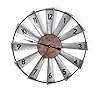 Everything Help Enterprises Large Windmill Wall Clock - Big Rustic Decorative Oversized Clock for Farmhouse, Home Decor, Living Room, Bedroom Decor, Non Ticking, Battery Operated