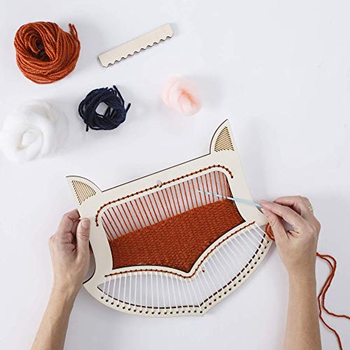 Image of Fox DIY Weaving kit and Fox Colorful DIY Needlepoint Embroidery Craft Kit for Beginners Bundle