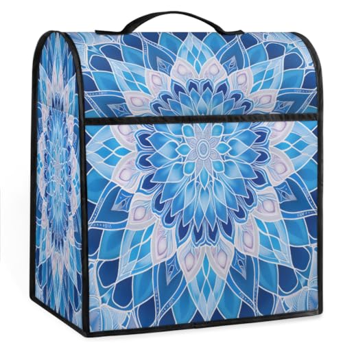 Coffee Maker Cover Mandala Floral Kitchen Appliance Covers Small Appliance Covers Blender Cover Juicer Cover Dust Covers for Kitchen Appliances with Top Handle and Pockets,Washable,B320