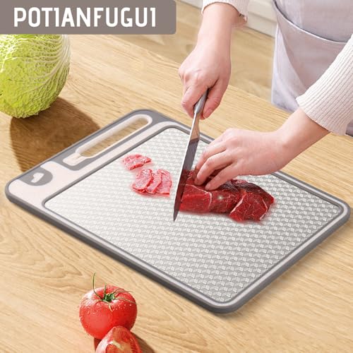 Tabla de cortar rectangular doble lado 15x10 pulg miniatura 2