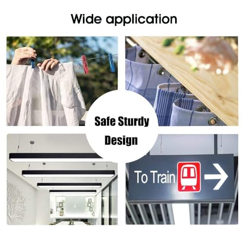 Drahtseil Rankhilfe Set 5M Edelstahl Draht Seil mit Längenverstellbar Haken Ummantelt 2mm PVC-Beschichtetes 7X7 Edelstahlseil als Zeltseil Wäscheleine Kletterpflanzenseil Gardinenseil Duschvorhangseil