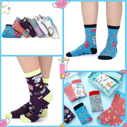 Socks Gifts Bulk Novelty Funny Cotton Socks for Doctors Nurse Gift3