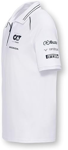Miniatura 3 de Red Bull Scuderia Alpha Tauri - Camiseta polo blanca del equipo 2023