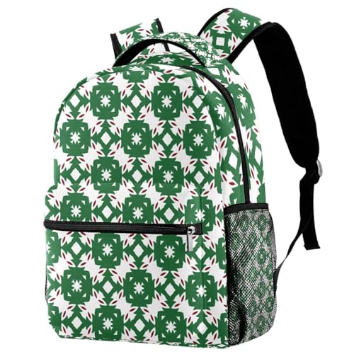 Sac à dos d'école vert 40cm pour ranger tous les grands classeurs