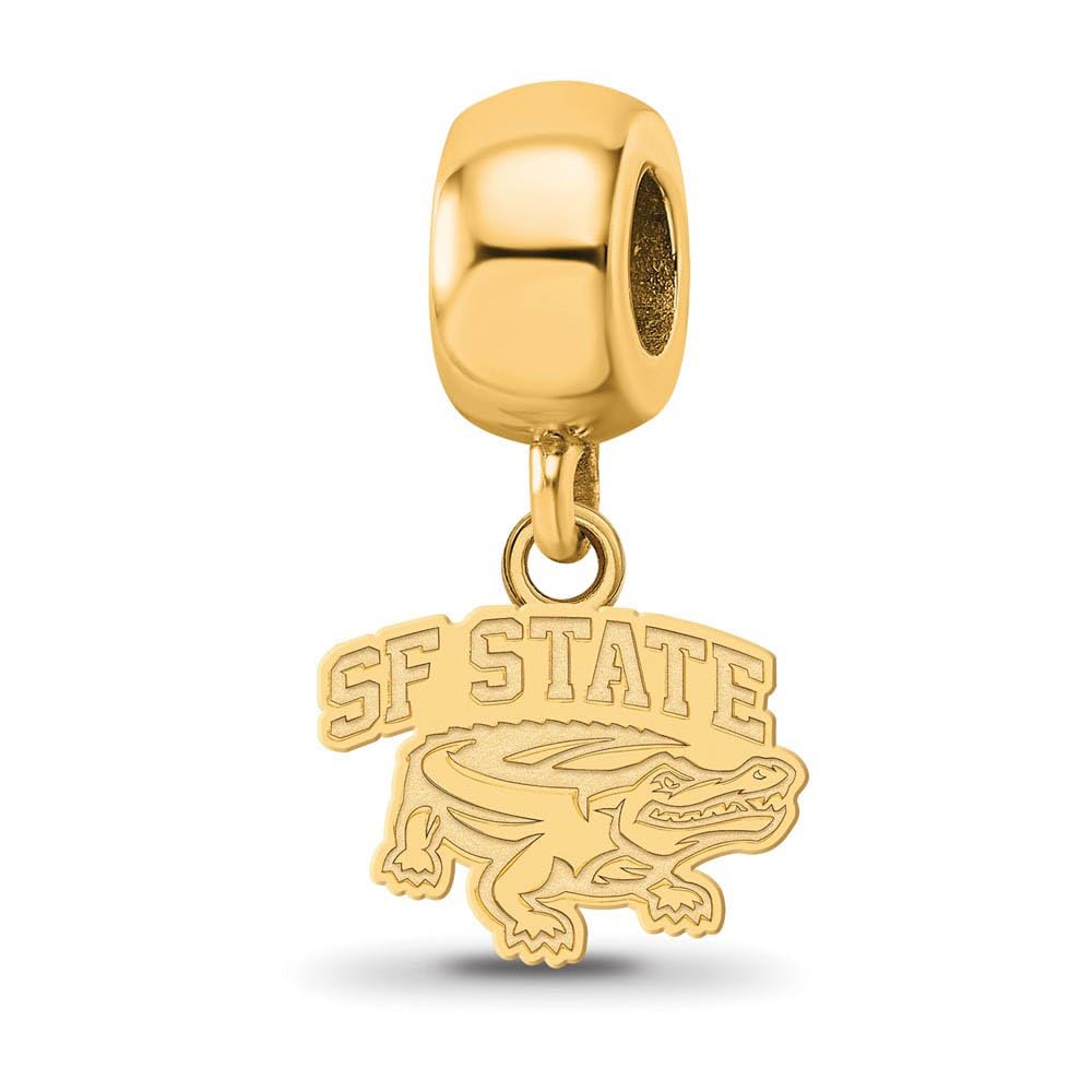 LogoArt Sterling Silver Gp San Francisco State University Bead Charm Extra Small Da