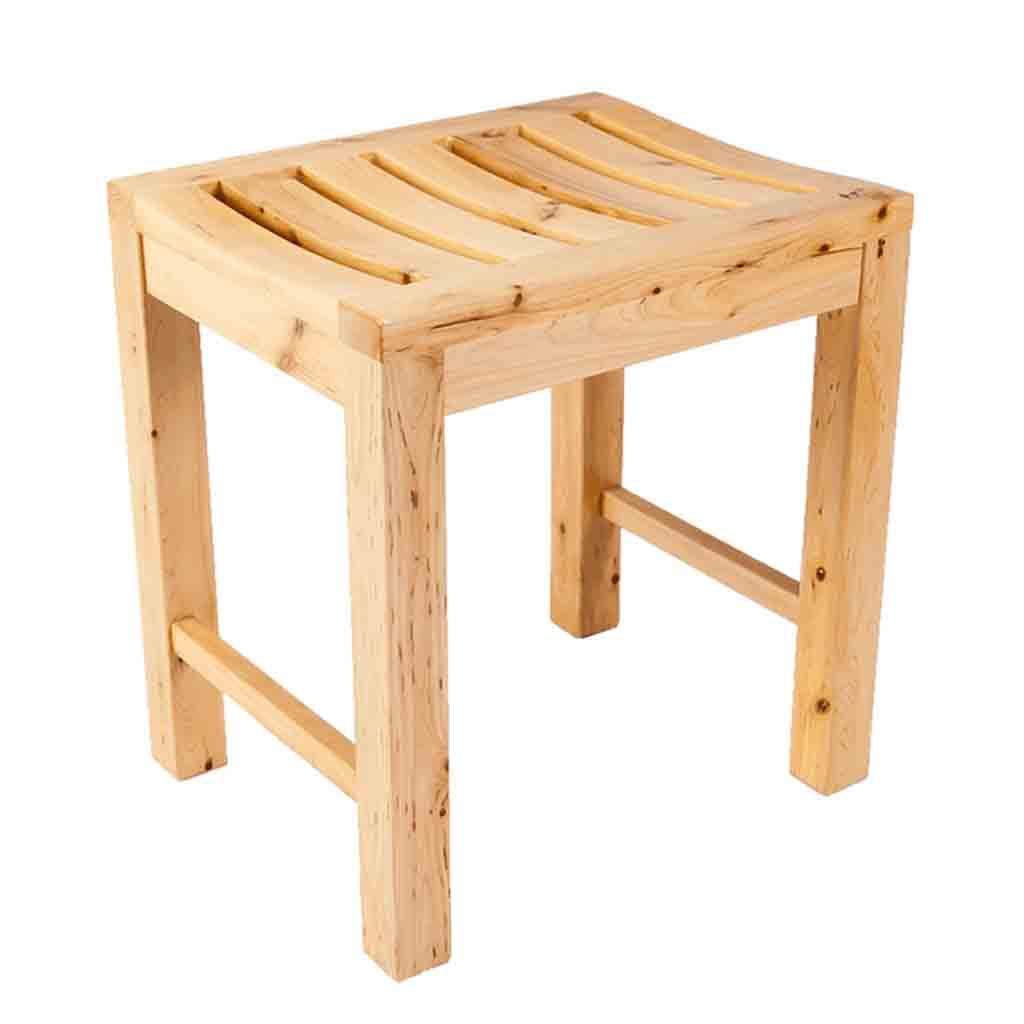 Madera Banco de Asiento de Ducha Ergonómico Silla de bañera Taburete de Esquina de baño para Interior o Exterior Ayuda de baño Carga de 200 kg.