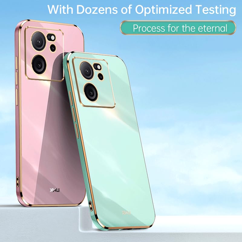 WOKEZ Fodral för Xiaomi 13T/13T Pro - Lyxigt Silikon Skydd Rosé
