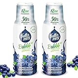 2 x 500 ml FruttaMax Heidelbeere Getränkesirup Frucht-sirup Konzentrat | weniger Zucker | mit 50% Fruchtanteil