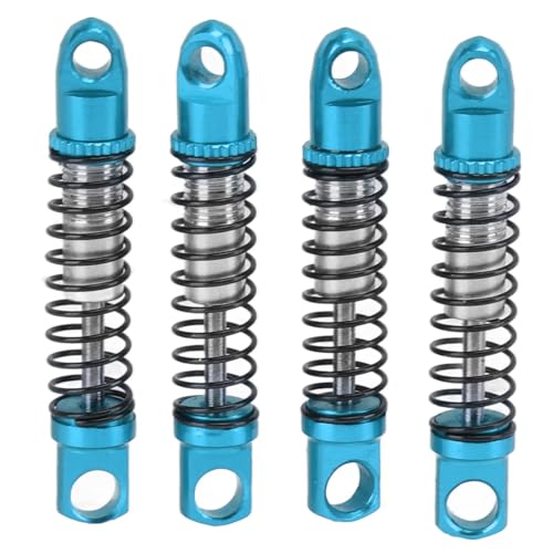 Image of SUNGOOYUE 4 Sets Metal Front Rear Shock Absorber, Aluminum Alloy RC Car Shock Absorber for Car Upgrade Parts WPL D12 1 /10 RC(Blue) Toy Model
