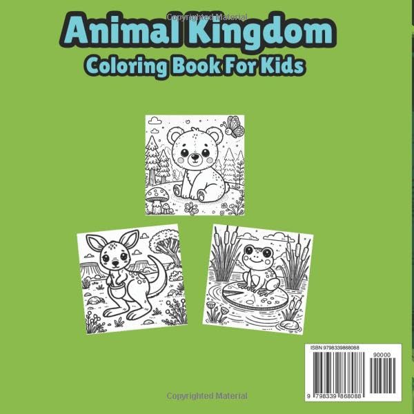 Animal Kingdom: Coloring Book Featuring Cute and Lovable Baby Animals- For Kids in Preschool, Kindergarten and Elementary school: Coloring Book For Kids image 3