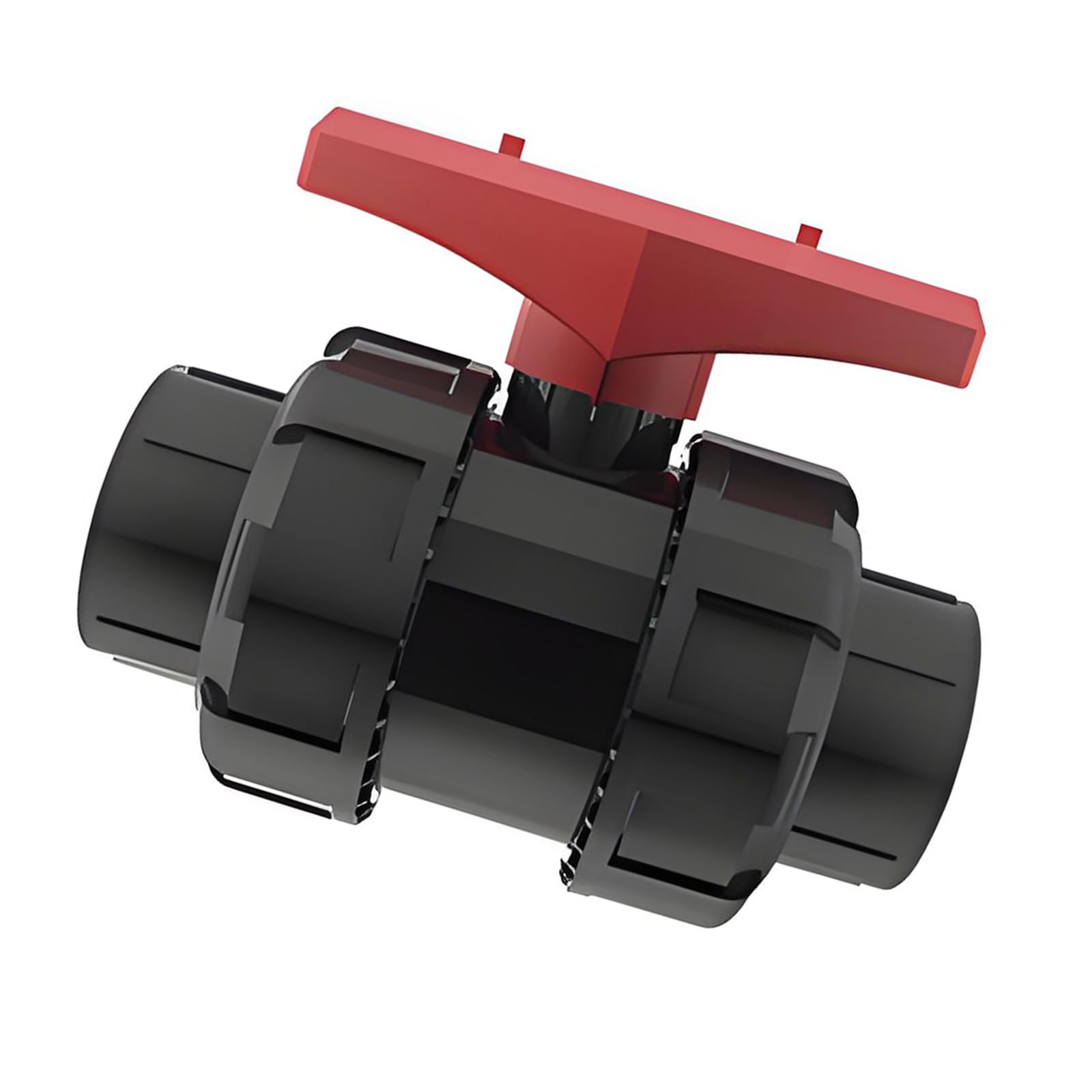 Kfwfuaee 25Mm Inline Shutoff Double Union Ball Fitting In Upvc For Aquarium Hard Pipe Plumbing, Water Line Access, And Upkeep Double Union Ball Shutoff Aquarium Plumbing Fitting Upvc Inline Hard Pipe Water Line