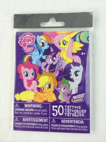 My Little Pony Temporary Tattoos 50-Pack