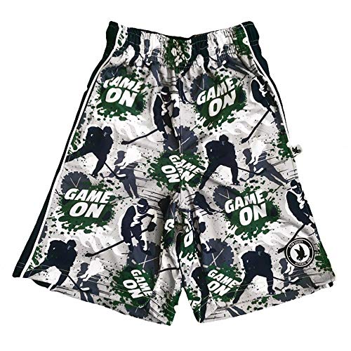 Flow Society - Pantalones cortos de hockey para niños, color gris - YKS02006-B, Pantalones cortos de gimnasio., S, Gris