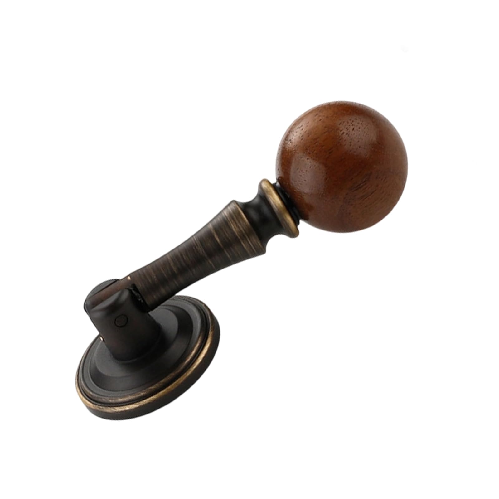 Elnwnnkc D Handcrafte Walnuts Woo Cabinet Knob With Brasses Accent Rawer Cupboar Handle Furniture Accessories Walnuts Woo Cabinet With Brasses Accent Rawer Cupboar Handle