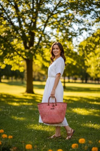 Bolso de playa tejido a mano SAWA SAWA en sisal, bolsón ligero para mercado miniatura 3