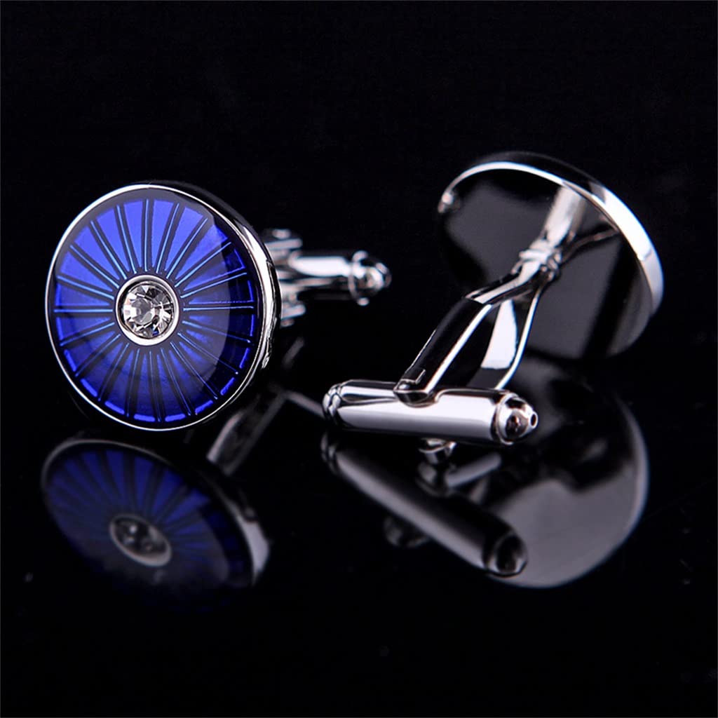 Koszula męska Spinki do mankietów Ozdoby do mankietów Fioletowe spinki do mankietów Guziki dla pana młodego Akcesoria dla gości (kolor: A, rozmiar: 18 * 18 mm)
