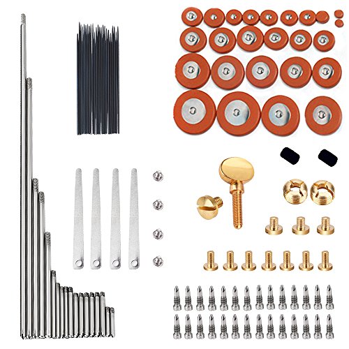 GU GU 1 Set Alto Sax Repair Parts Screws + 25pcs Sax Pads