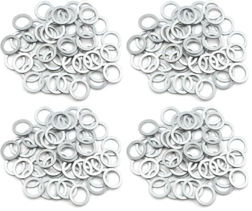 Image of X AUTOHAUX 50pcs Engine Oil Crush Washers Drain Plug Gaskets 16mm ID. 22mm OD. for Car (Pack of 4)