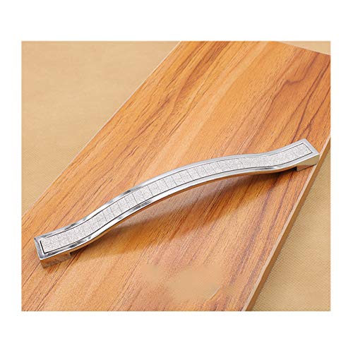 BOZONLI 5pcs Rhinestone Crystal Wardrobe Handles Europe Style Zinc Alloy Furniture Door Pull Handle for Kitchen Cabinet Cupboard Dresser Knobs (128mm - Image 2
