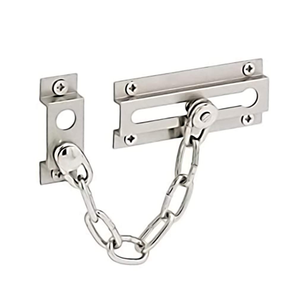 DXB Rocks Bolt Latch Gate Latches Safety Door Lock with Anti-Theft Chain Stainless Steel